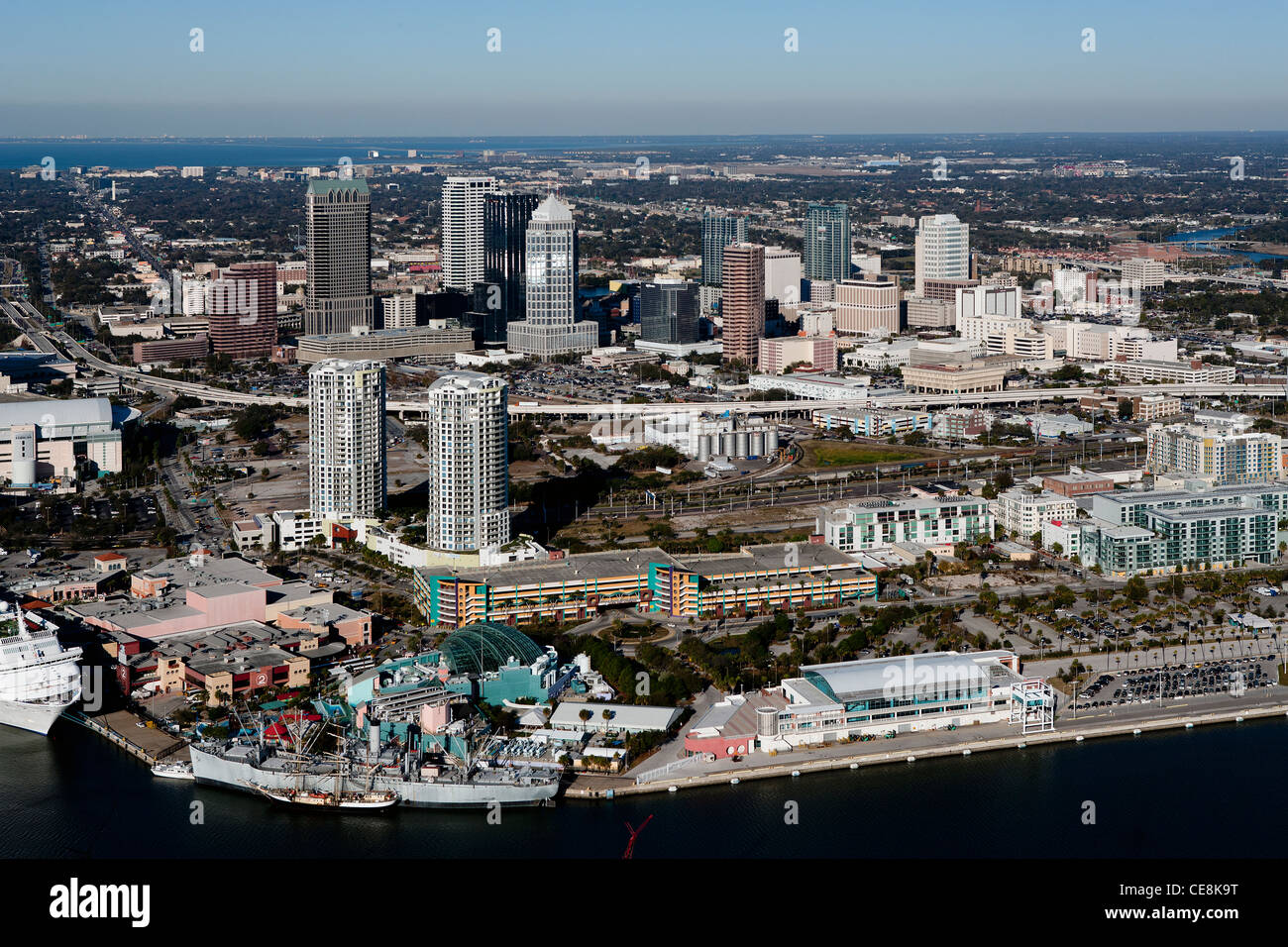 Photographie aérienne Tampa, Floride Banque D'Images