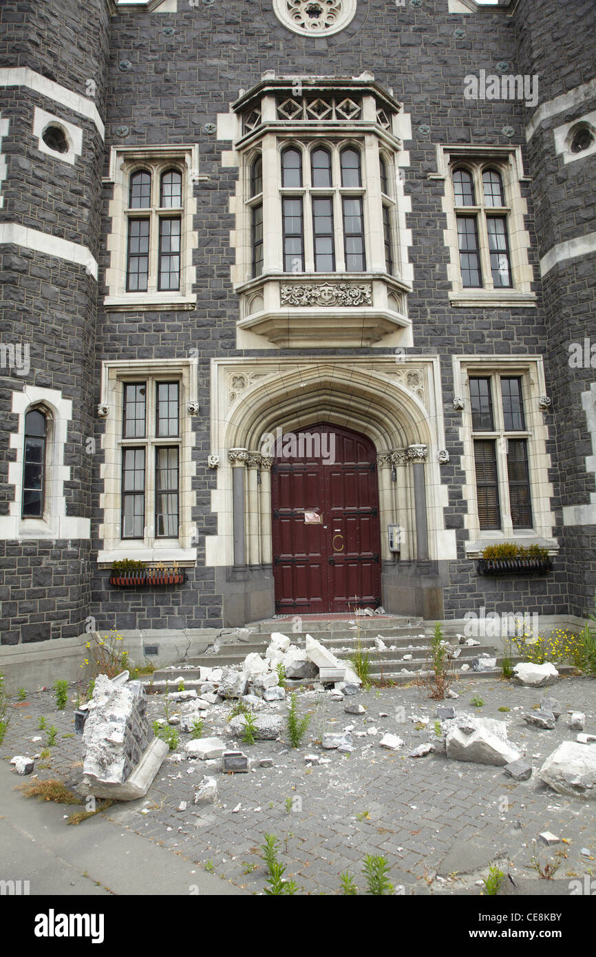 Centre Peterborough séisme a endommagé (ancien bâtiment du collège des enseignants), Christchurch, Canterbury, île du Sud, Nouvelle-Zélande Banque D'Images