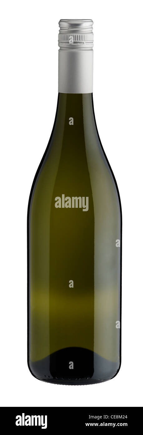 Taquet de bouteille de vin blanc de Bourgogne avec screwtop Banque D'Images