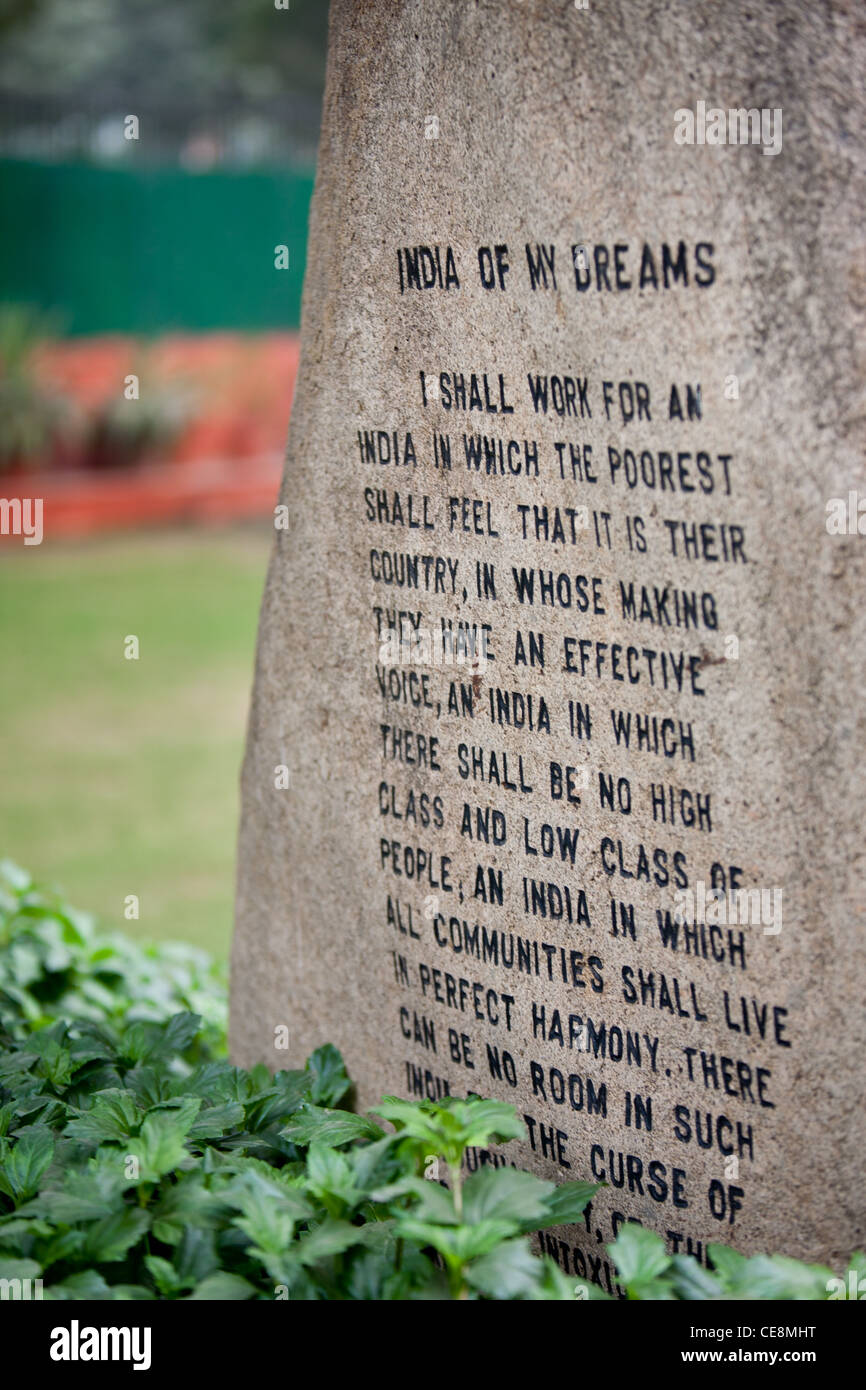 Gandhi Smriti, la maison du Mahatma Gandhi pour le dernier 144 jours de sa vie, avant qu'il a été abattu le 30 janvier 1948, Delhi, Inde. Banque D'Images