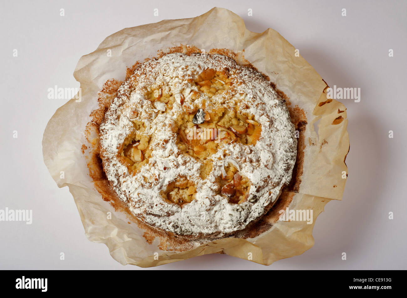 Gâteau d'amandes fait maison Banque D'Images