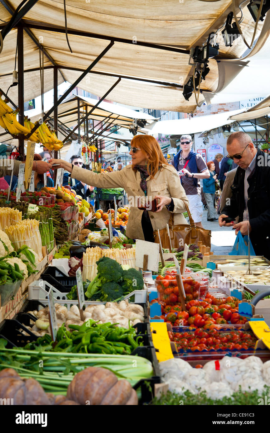 Marché de Venise, Venise, Italie Banque D'Images