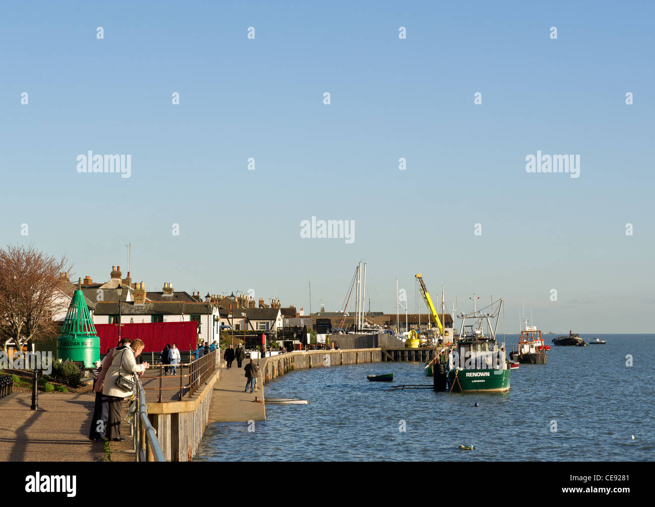 Le quartier historique de Leigh on Sea dans l'Essex Banque D'Images