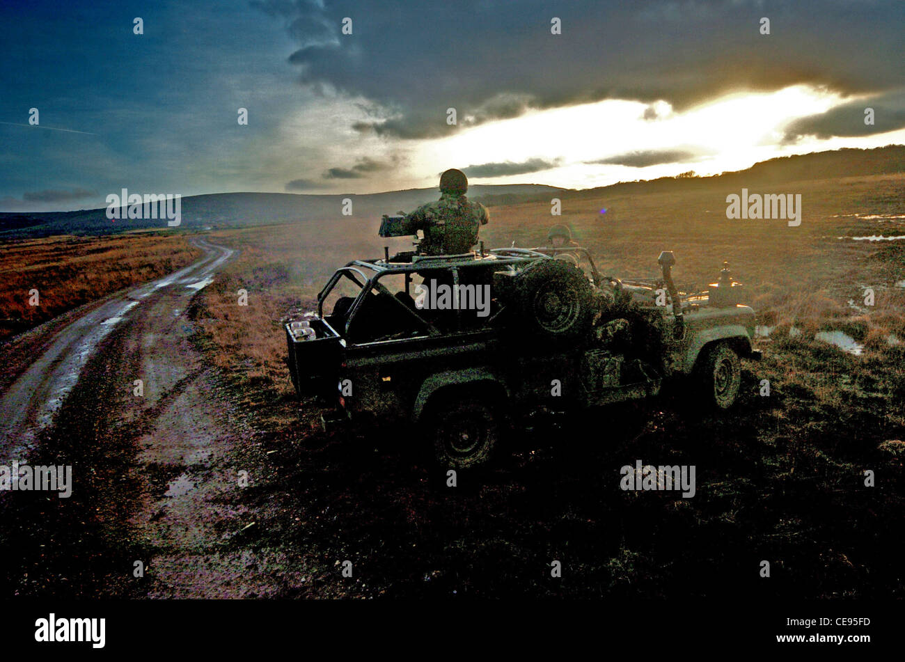 Le peloton Pathfinder est tri-service bien que c'est presque entièrement occupé par les soldats du 2 et 3 bataillons de parachutistes Le Banque D'Images