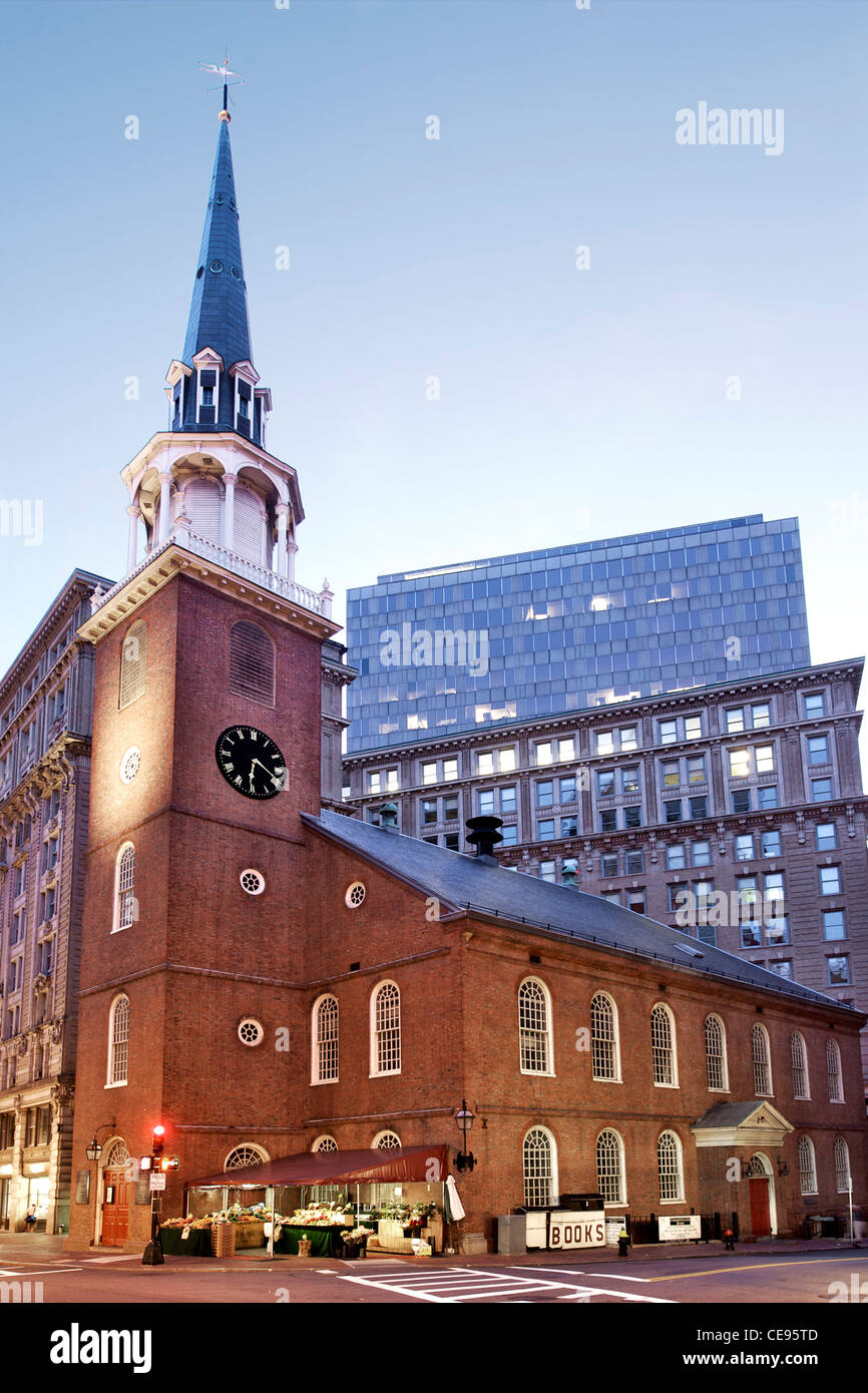 Vieux Sud Meeting House à Boston, Massachusetts, États-Unis. Banque D'Images