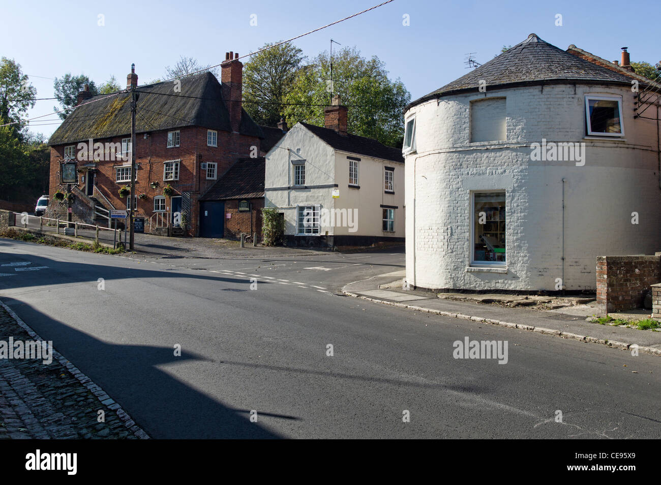 Maison ronde en Thaxted village Wiltshire England UK Banque D'Images