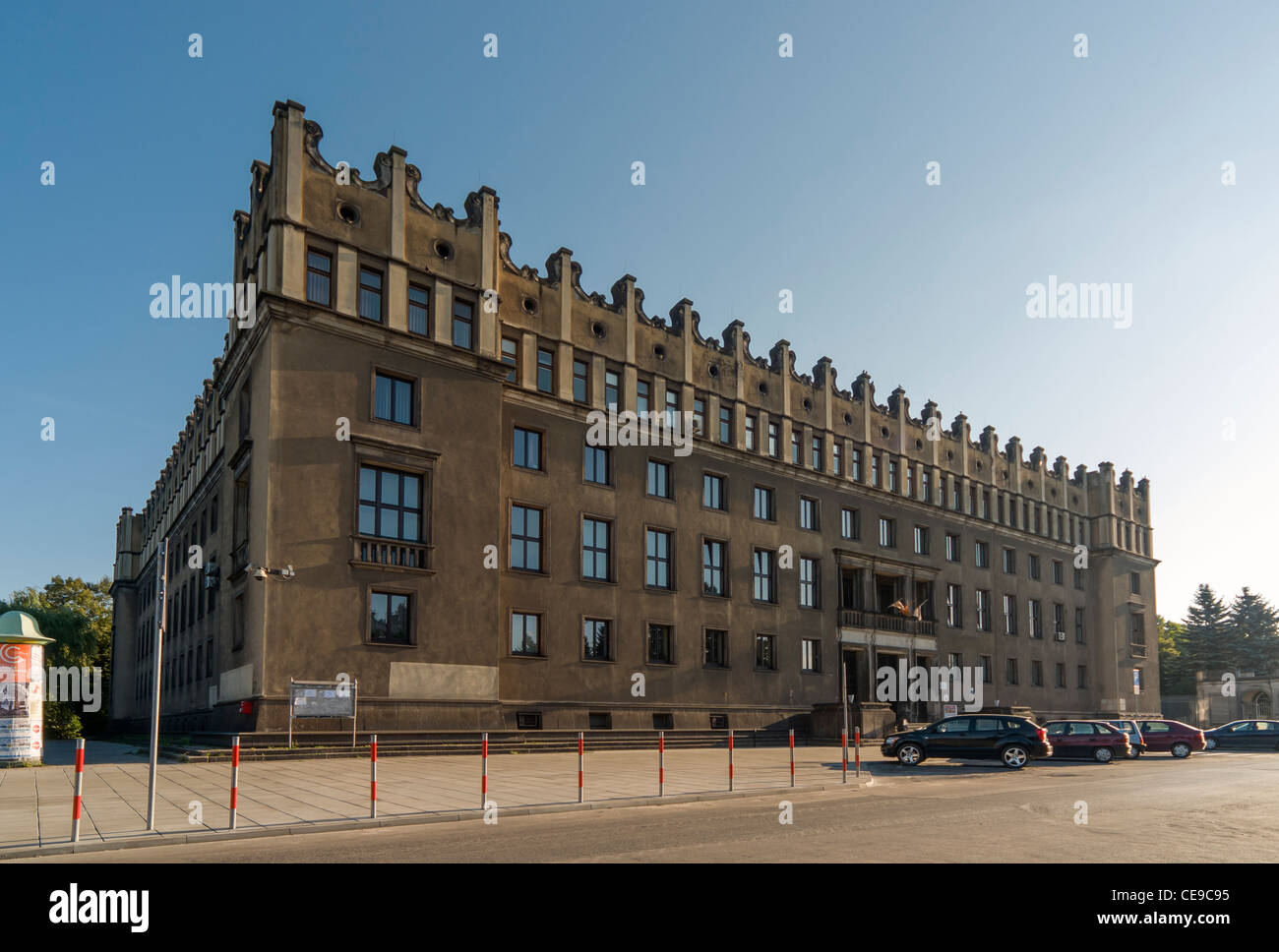 Centre administratif de Tadeusz Sendzimir Steelworks exécuter par Arcelor Mittal de Nowa Huta, Cracovie, Pologne Banque D'Images