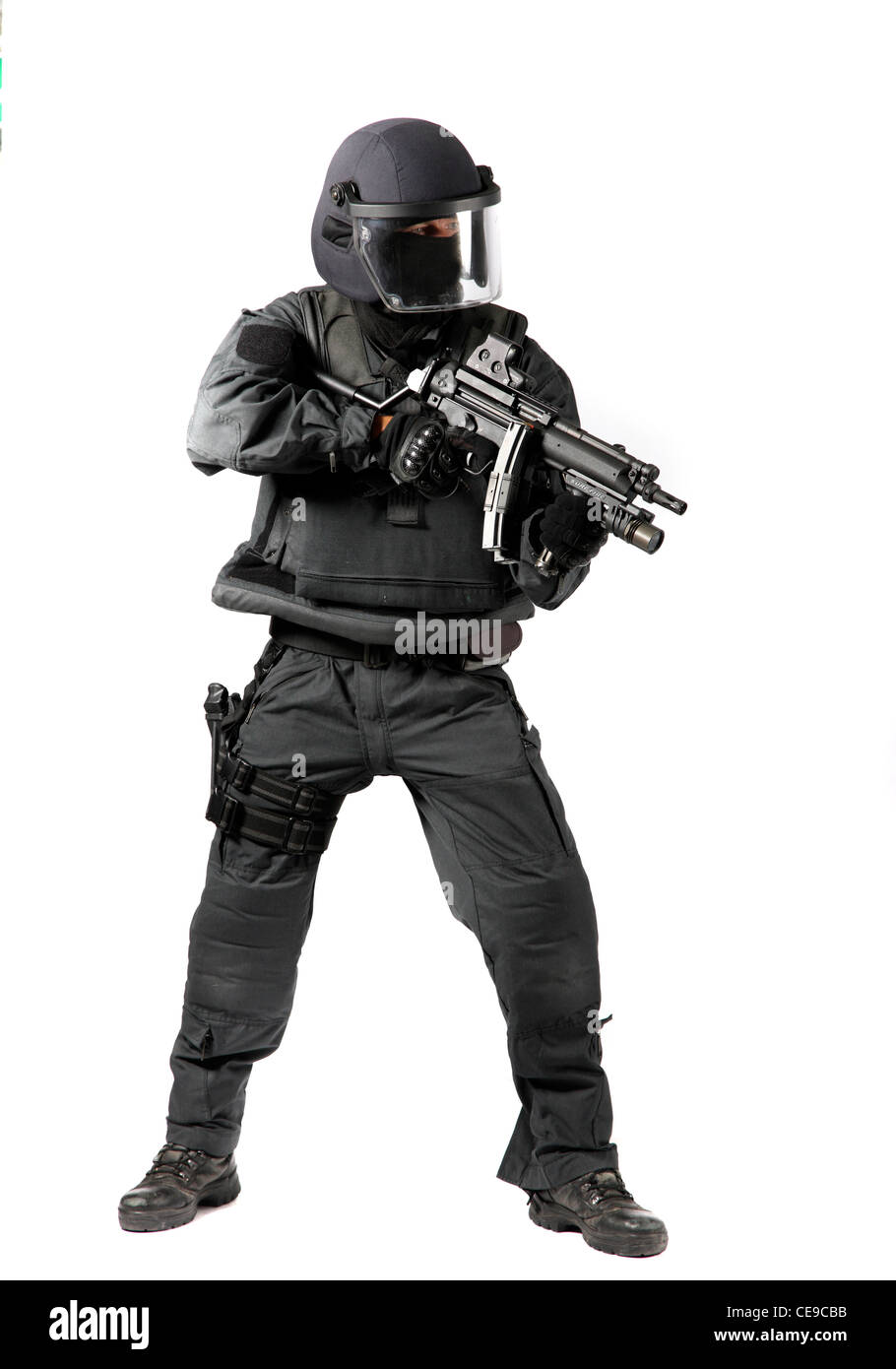 Police, SWAT Team. L'unité des opérations spéciales de police, lutte contre la criminalité grave, le terrorisme, les preneurs d'otages, le crime organisé. Banque D'Images Police, SWAT Team. L'unité des opérations spéciales de police, lutte contre la criminalité grave, le terrorisme, les preneurs d'otages, le crime organisé. Banque D'Images