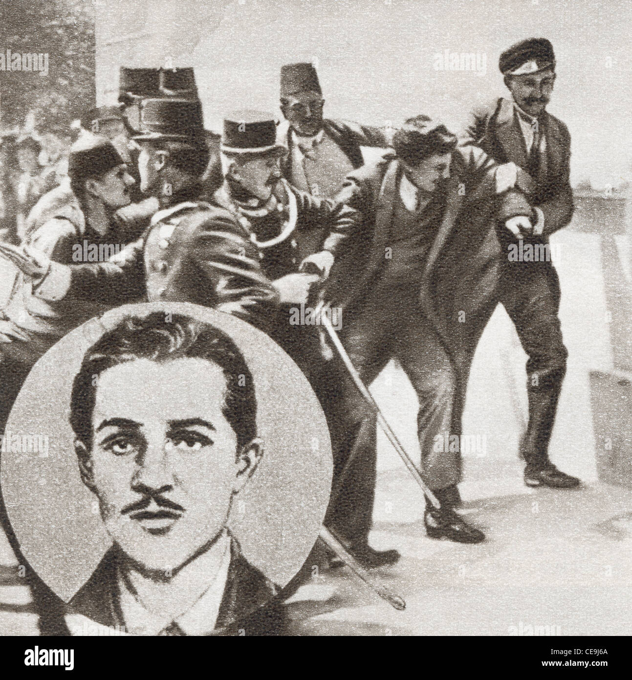 La Police D arr ter Gavrilo Princip 1894 1918 Les Serbes Qui Ont 