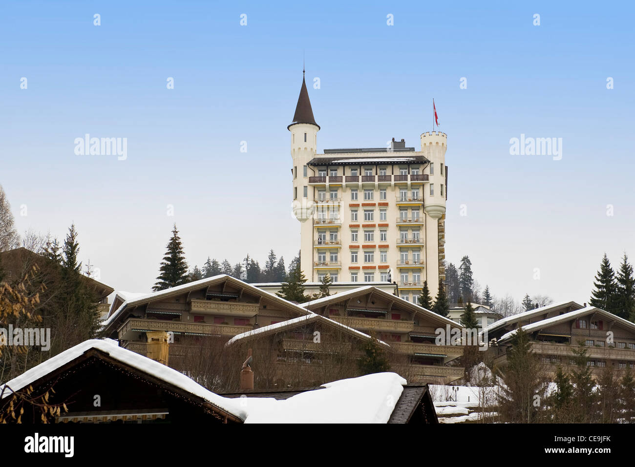 Grand Hotel Palace, Gstaad, Suisse Banque D'Images