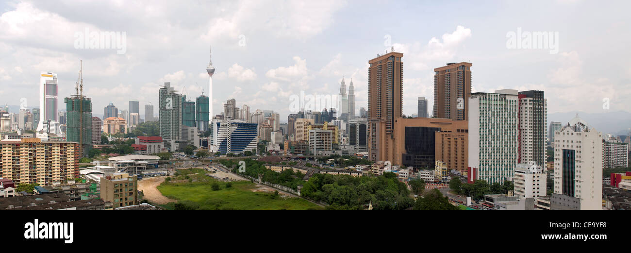 Kuala Lumpur Malaisie urbaine de jour Panorama Paysage urbain Banque D'Images