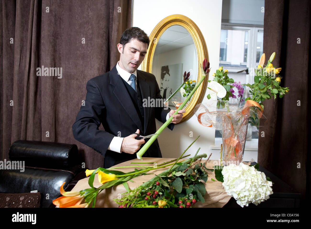 Bespoke Butler academy, centre de Londres, Royaume-Uni Banque D'Images