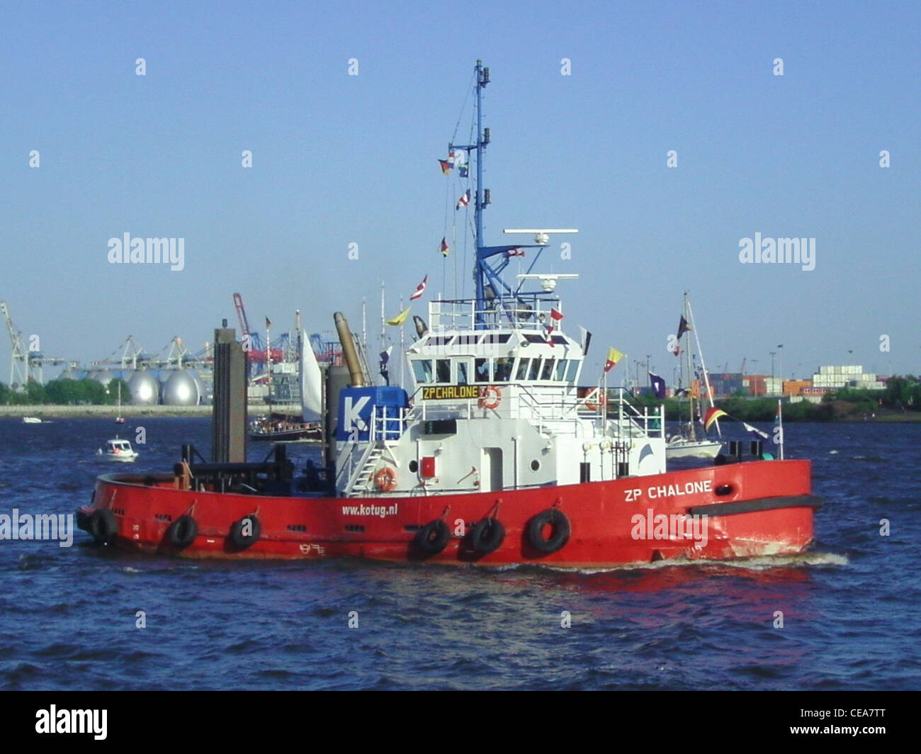 Le remorqueur ZP Chalone de l'entreprise néerlandaise Kotug dans le port de Hambourg Banque D'Images