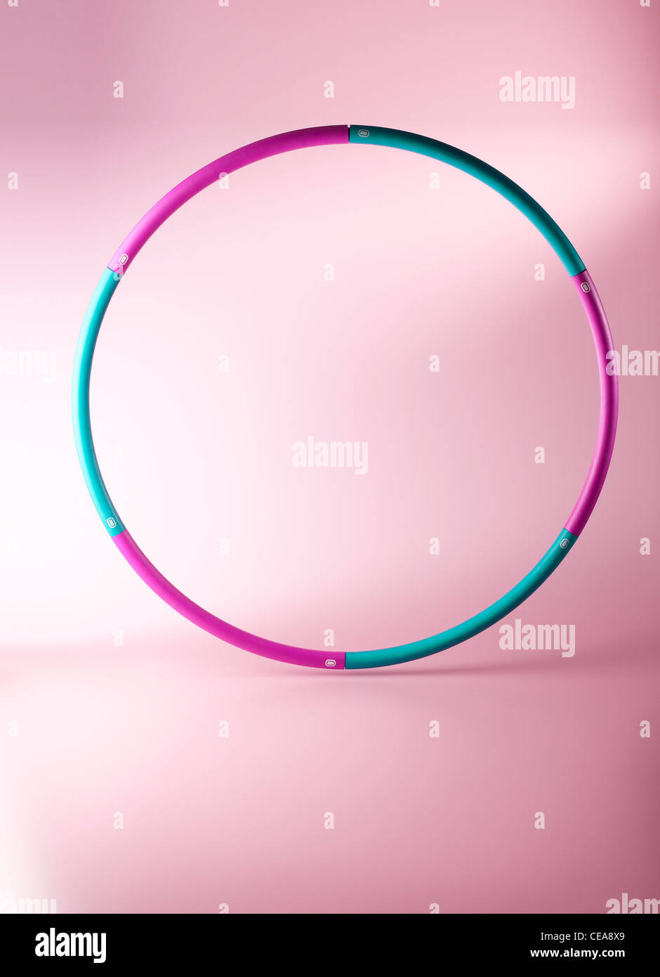 Encore un coup de la vie d'un hula hoop fitness spinning Banque D'Images