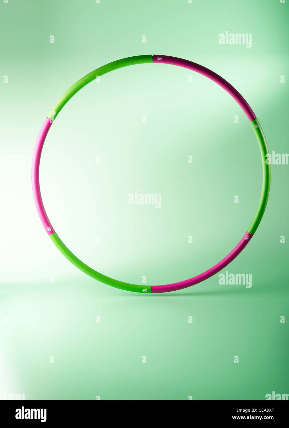 Encore un coup de la vie d'un hula hoop fitness spinning Banque D'Images