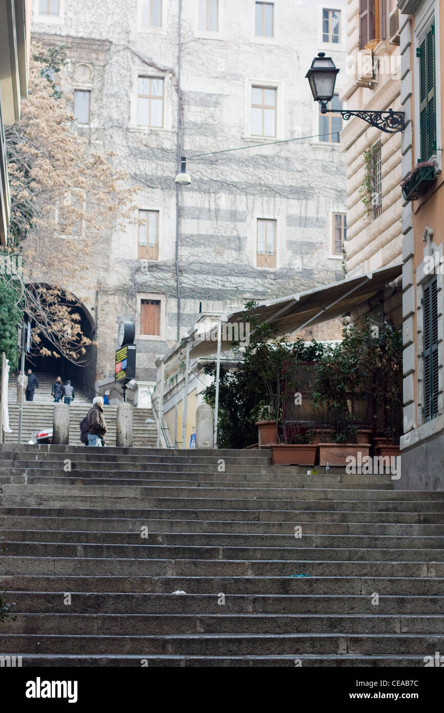 Une vue sur les rues de Rome, Italie Banque D'Images