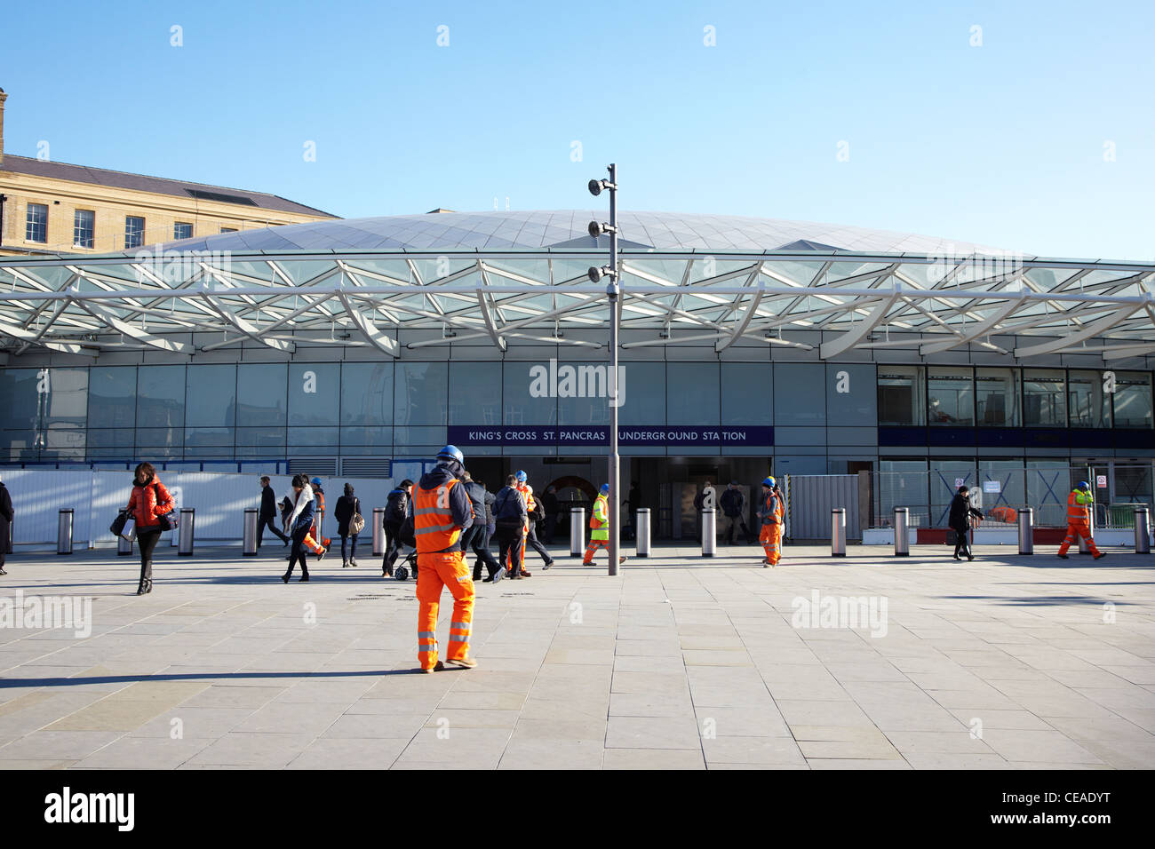 La nouvelle entrée de la station de King's Cross (l'architecte John McAslan et partenaires) Banque D'Images