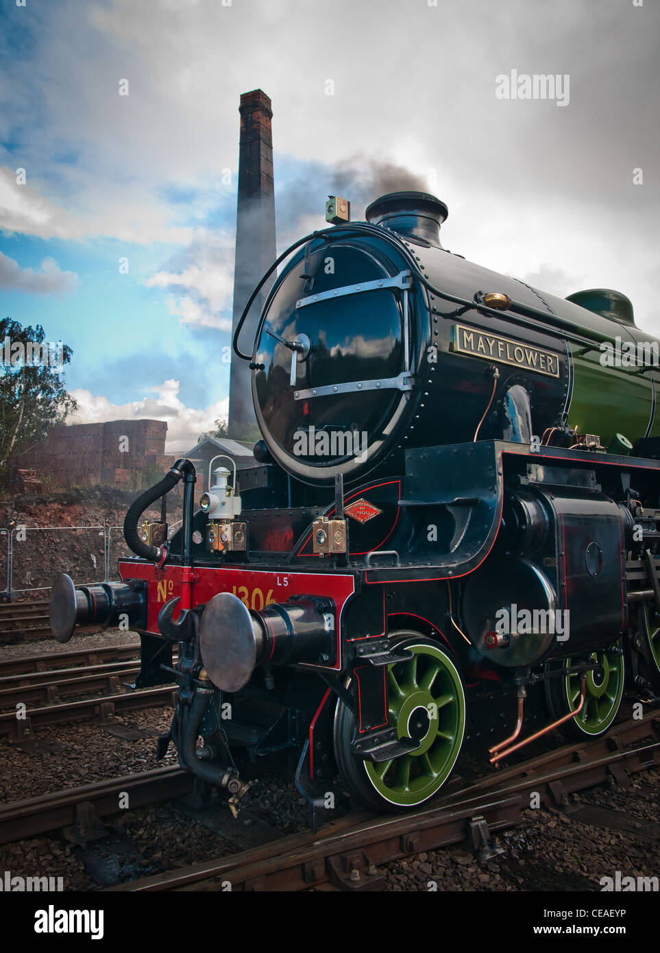 Mayflower 1306 locomotive à vapeur Banque D'Images