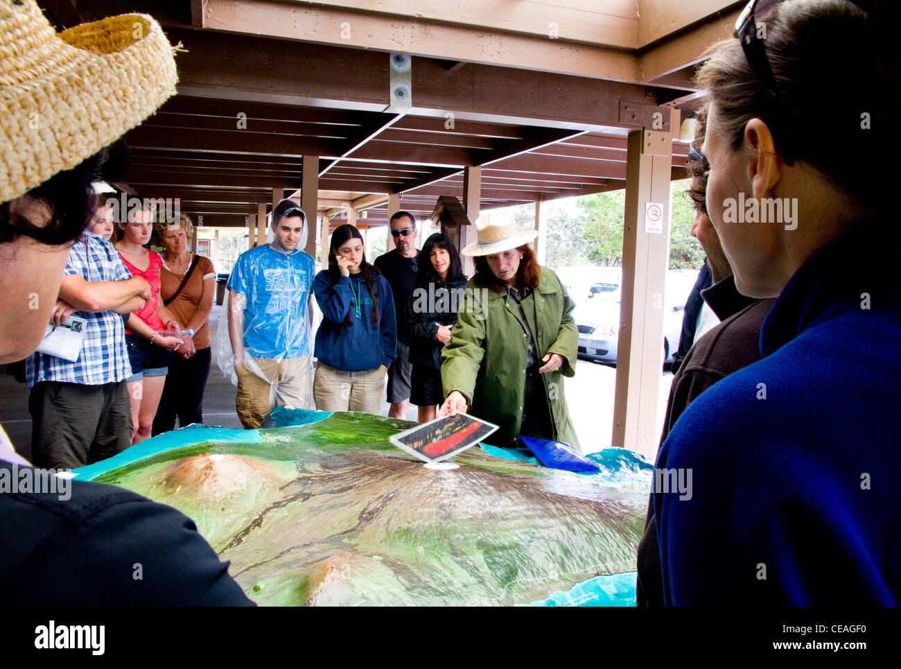 Centre des Visiteurs de Kilauea, Hawaii Volcanoes National Park, Big Island, Hawaii Banque D'Images