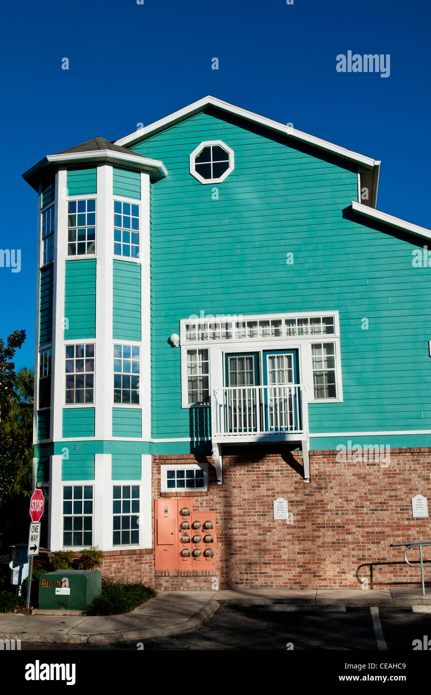 Arlington Square Apartments green building, downtown, Gainesville, Florida, United States, USA Banque D'Images