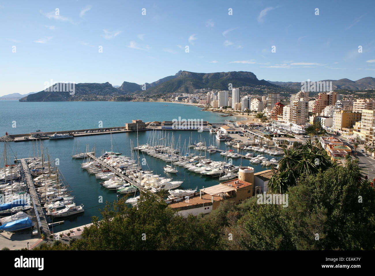 Calpe Costa Blanca Espagne Europe Banque D'Images