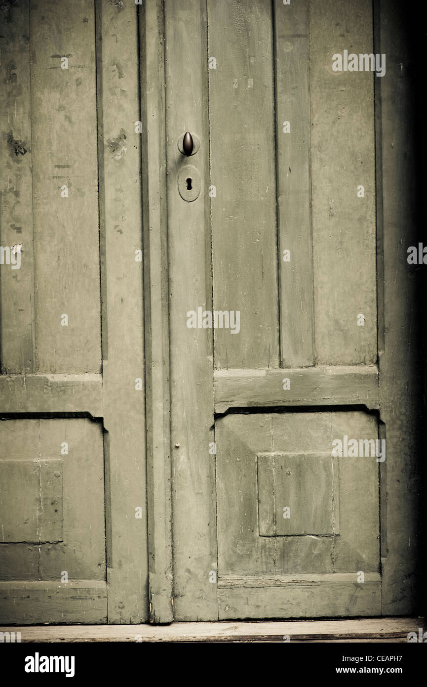 Porte de l'ancien bâtiment Banque D'Images