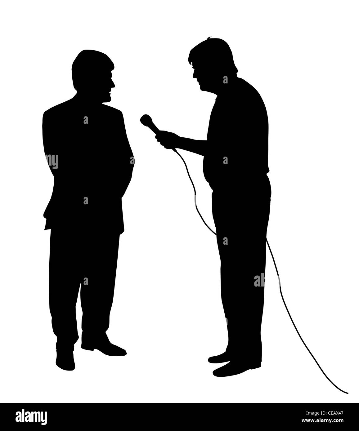 Interview Banque D'Images