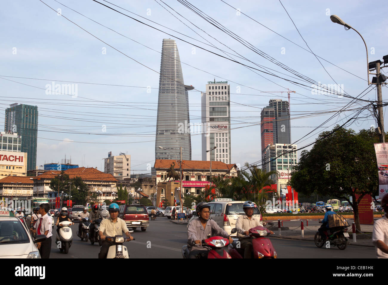 Le centre-ville de Ho Chi Minh City Vietnam Banque D'Images