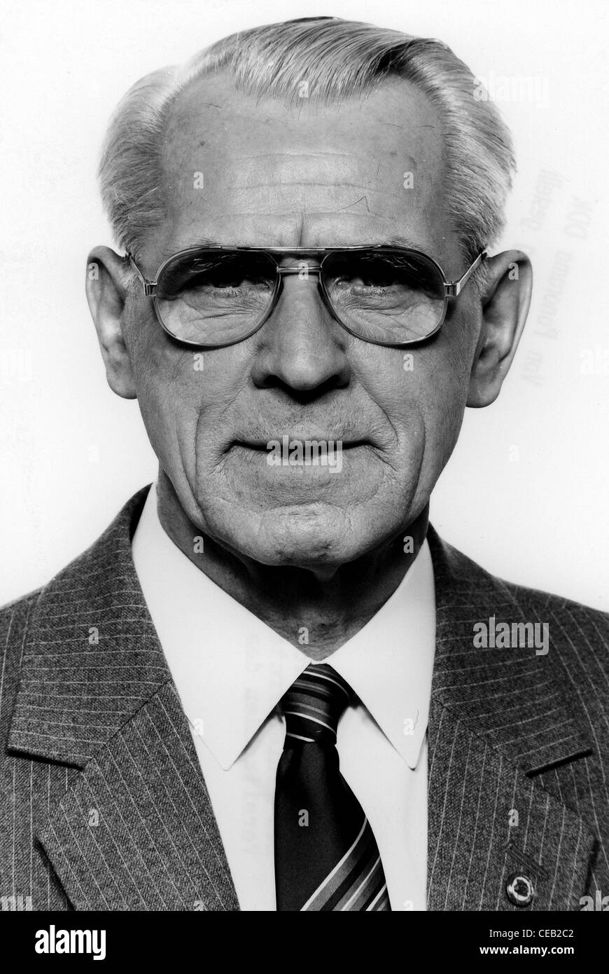 Willi Stoph - *09.07.1914 -13.04.1999 : Premier Ministre de la RDA. Banque D'Images