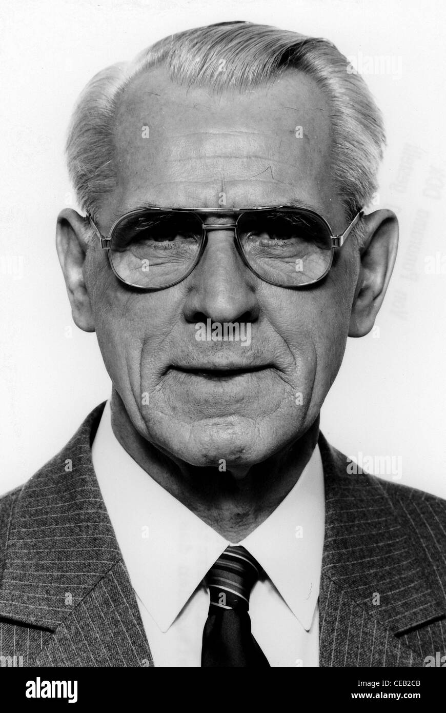 Willi Stoph - *09.07.1914 -13.04.1999 : Premier Ministre de la RDA. Banque D'Images