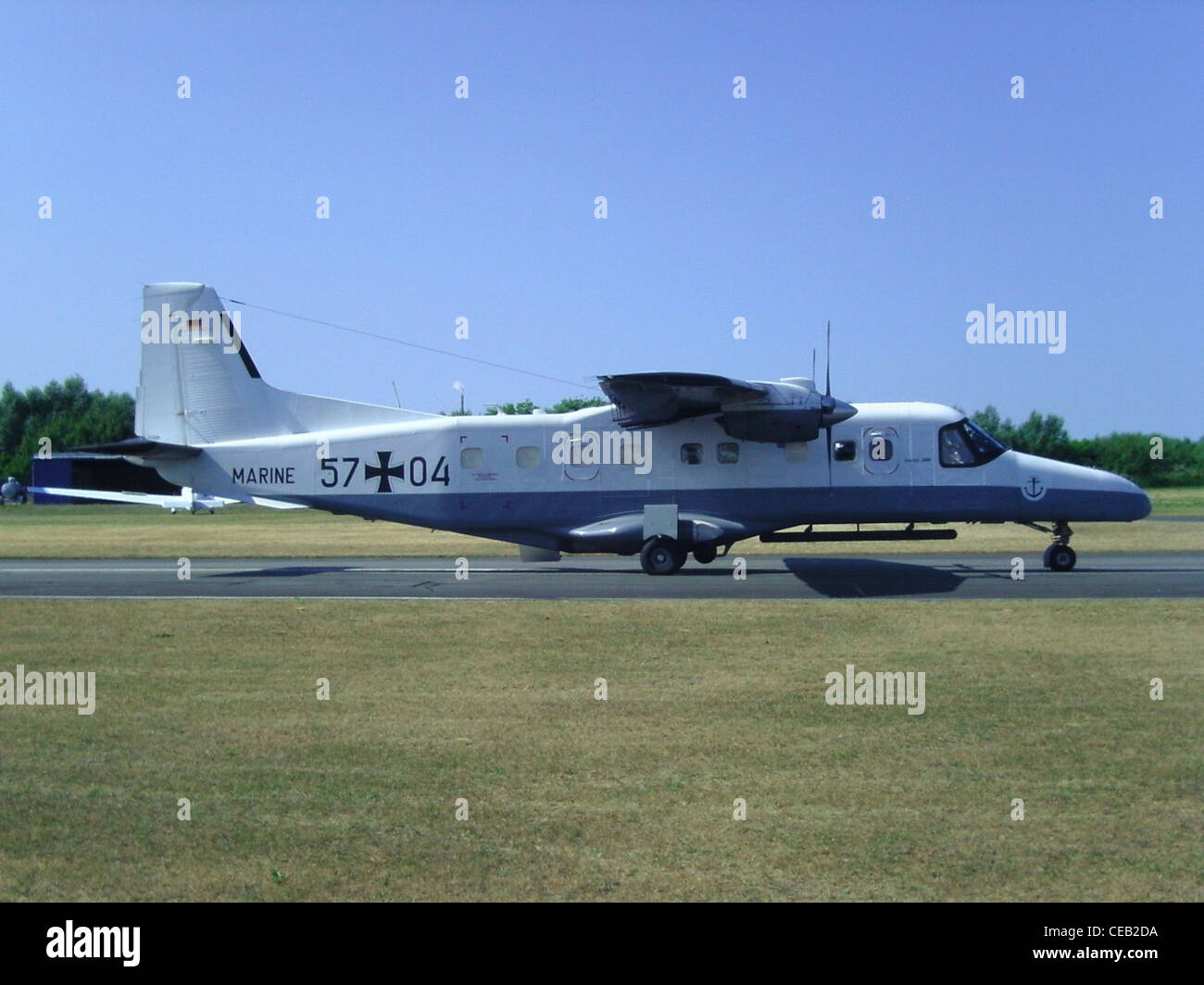 Dornier 228 de la marine allemande pour la lutte contre la pollution maritime. Vu à l'aérodrome de Bremerhaven Banque D'Images