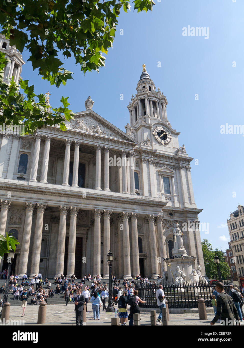 La Cathédrale St Paul à Londres, Royaume-Uni. Banque D'Images