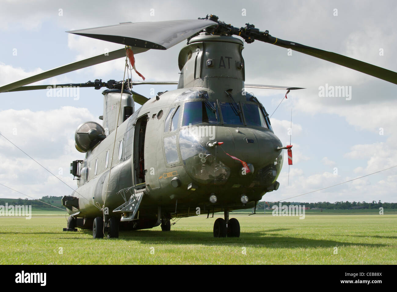 Hélicoptère Chinook de Boeing Banque D'Images