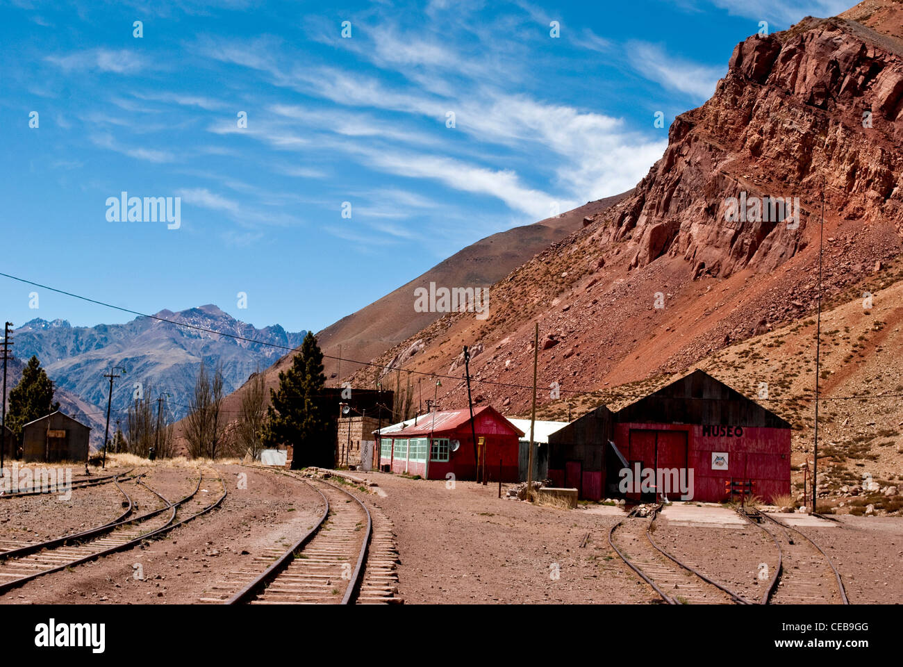 Ville de les grottes, Mendoza, Argentine Banque D'Images