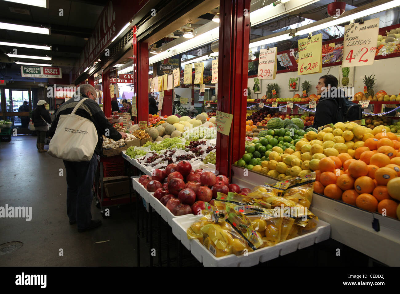 Le marché des producteurs du Saint-Laurent dans la région de Toronto, Ontario, Canada Banque D'Images