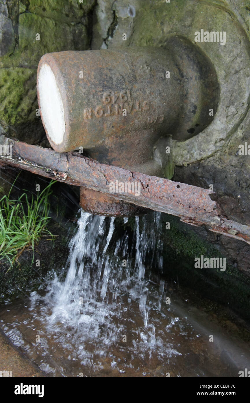 SONY DSC Domaine du drainage dans Marsden West Yorkshire Banque D'Images