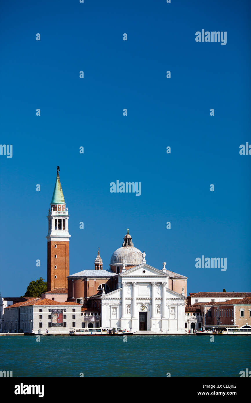 Basilique San Giorgio Maggiore de la Piazzetta, Venise, Italie Banque D'Images