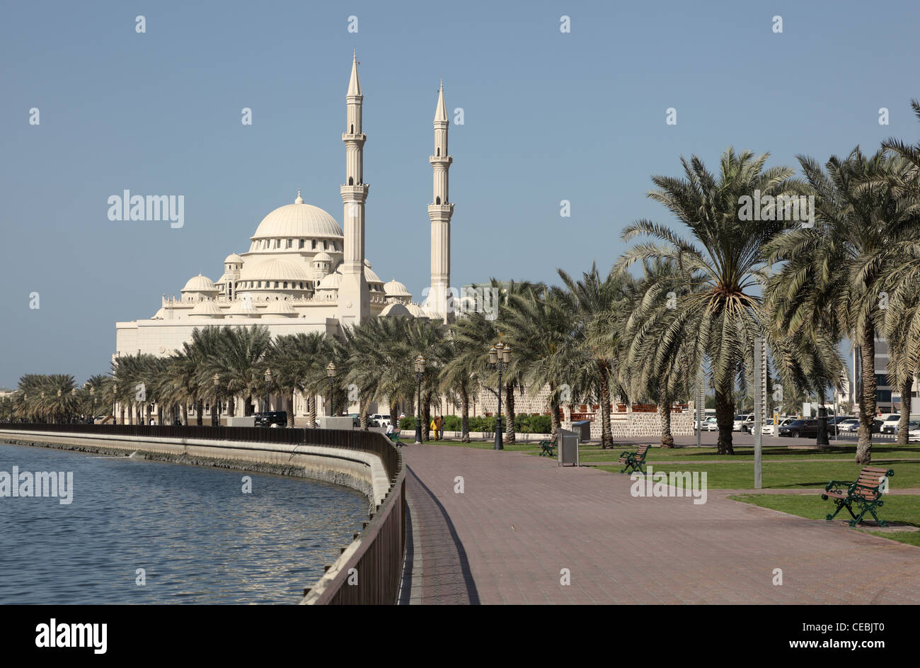 Mosquée de Dubai Creek, Emirats Arabes Unis Banque D'Images