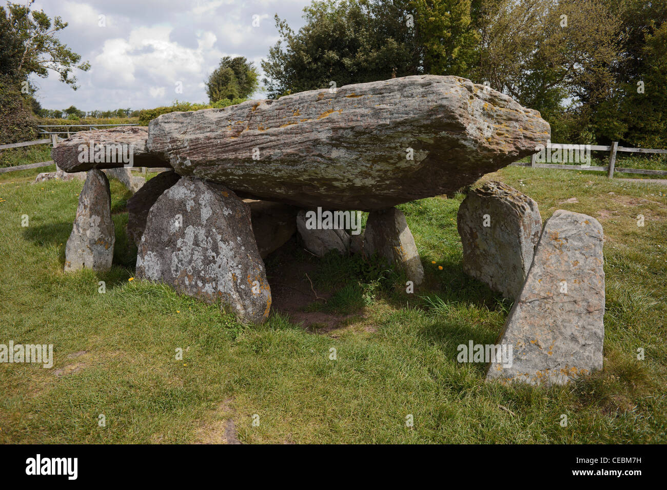 Arthur's Stone chambre funéraire néolithique près de Dorstone/Brewardine Herefordshire Banque D'Images