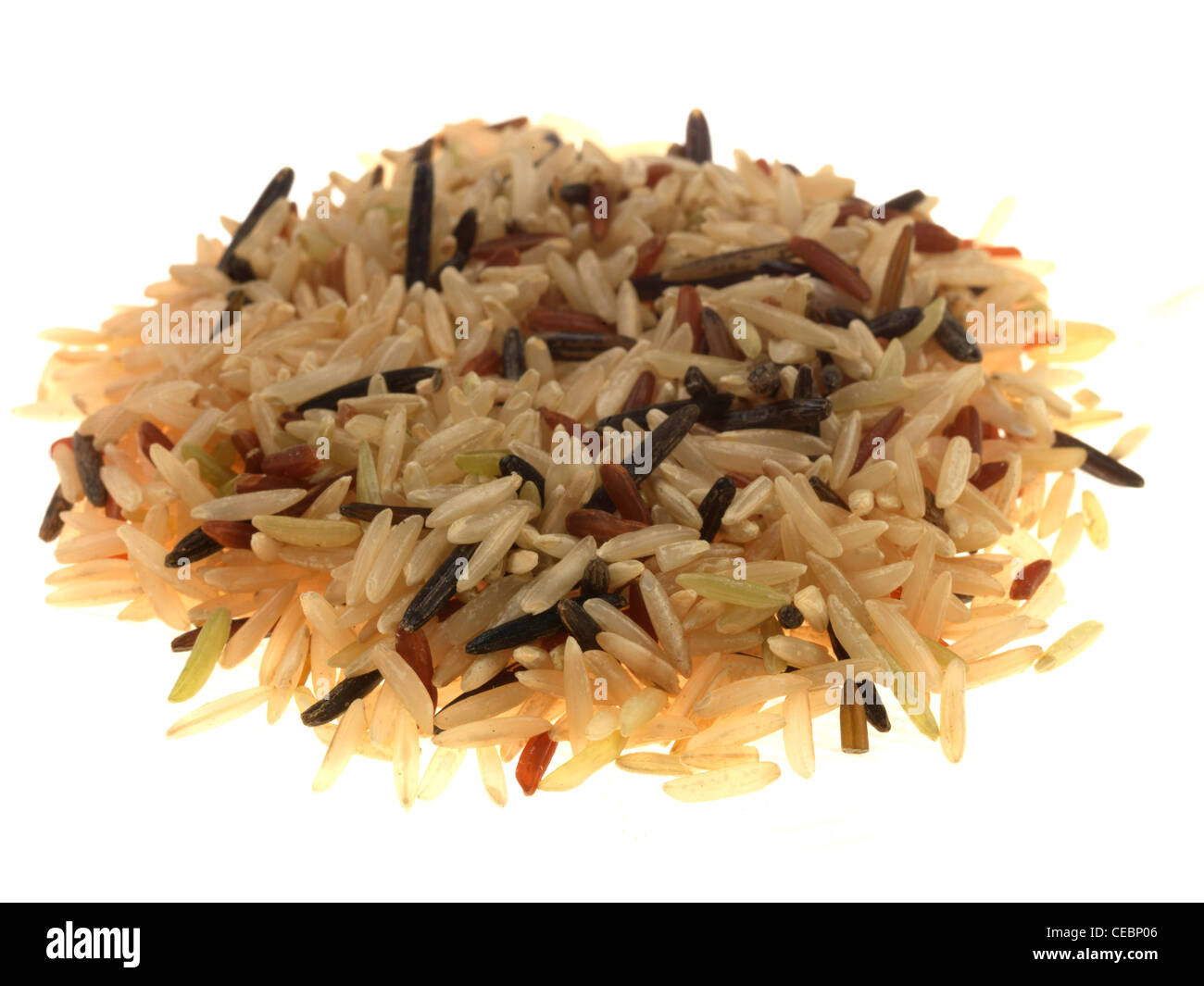 Riz Basmati brun Banque D'Images