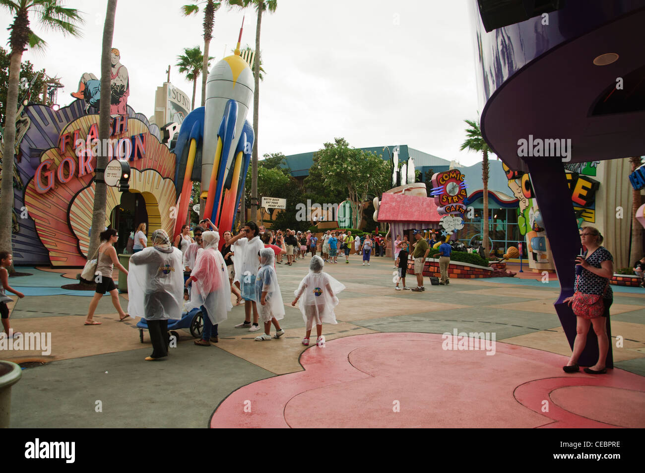 Universal Studios Orlando Florida Islands of Adventure Street View Banque D'Images