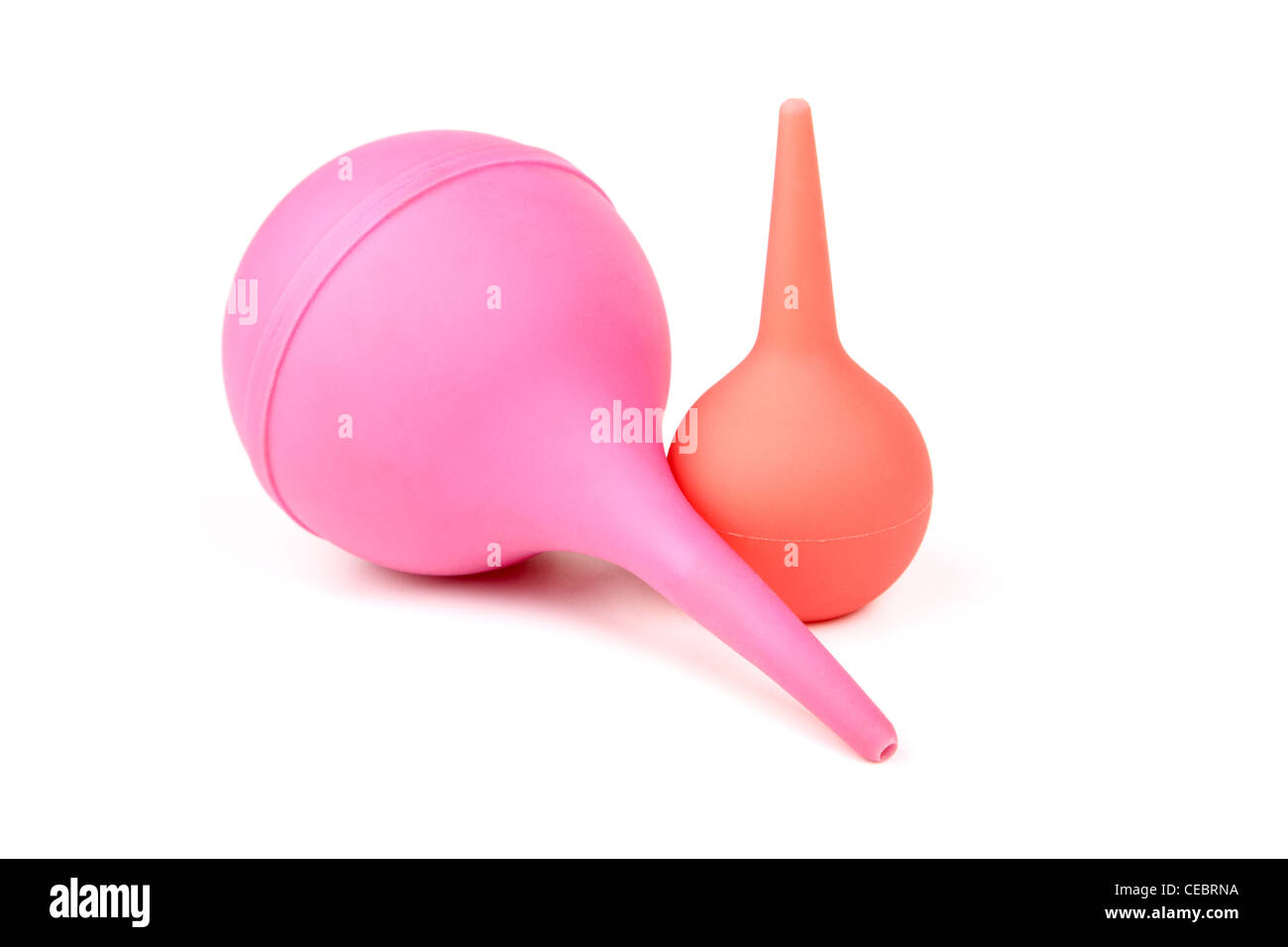 L'ampoule du côlon pour les procédures sur un fond blanc Banque D'Images