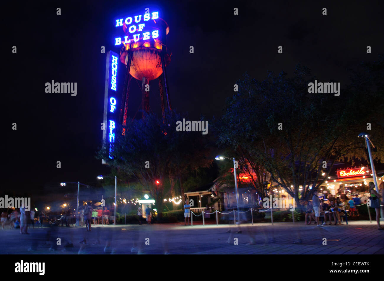 House of Blues de nuit dans la région de Downtown Disney Orlando Floride Banque D'Images