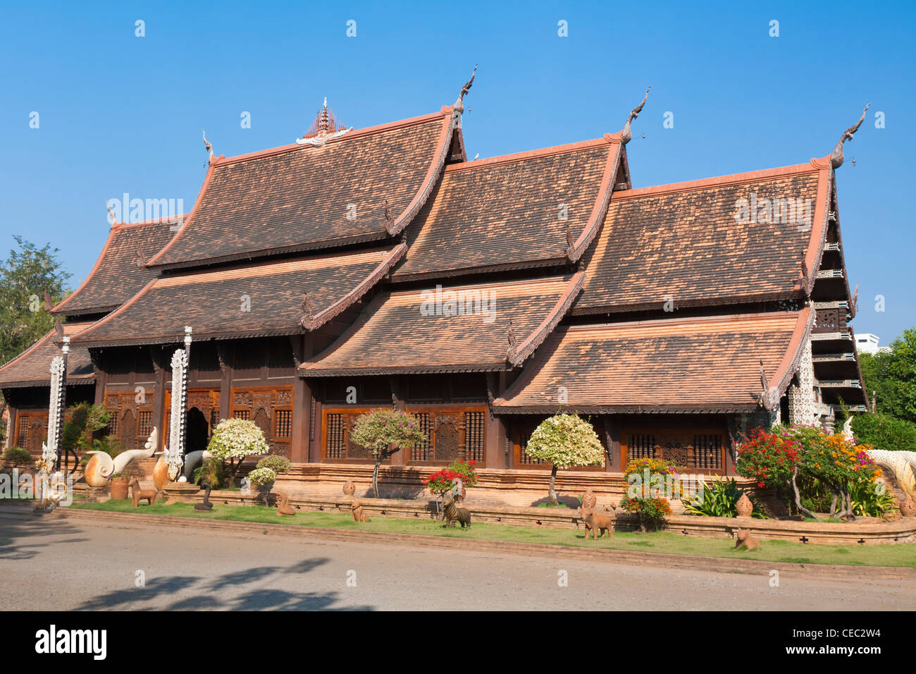 Temple Wat Lok Molee, Chiang Mai, Thaïlande Banque D'Images