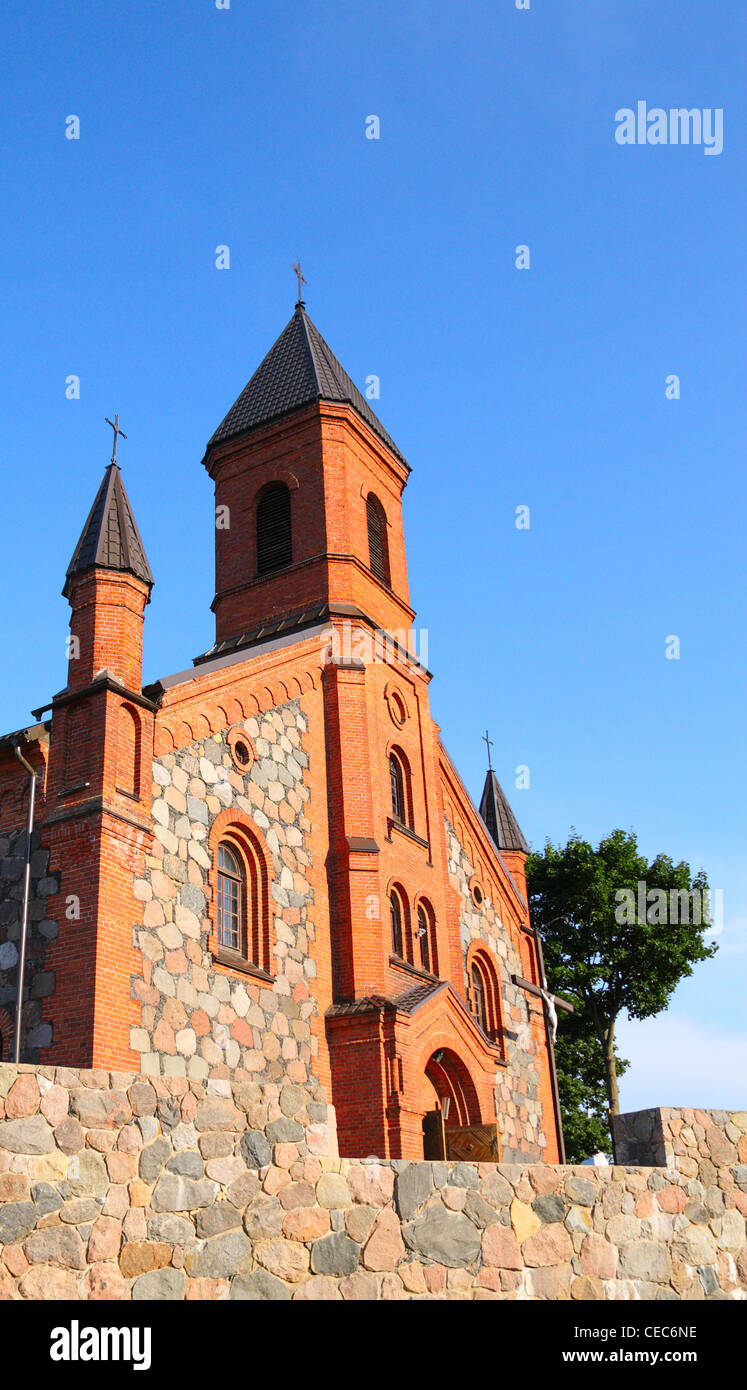 Le Bélarus, Braslav. Vierge sainte Église catholique romaine Banque D'Images