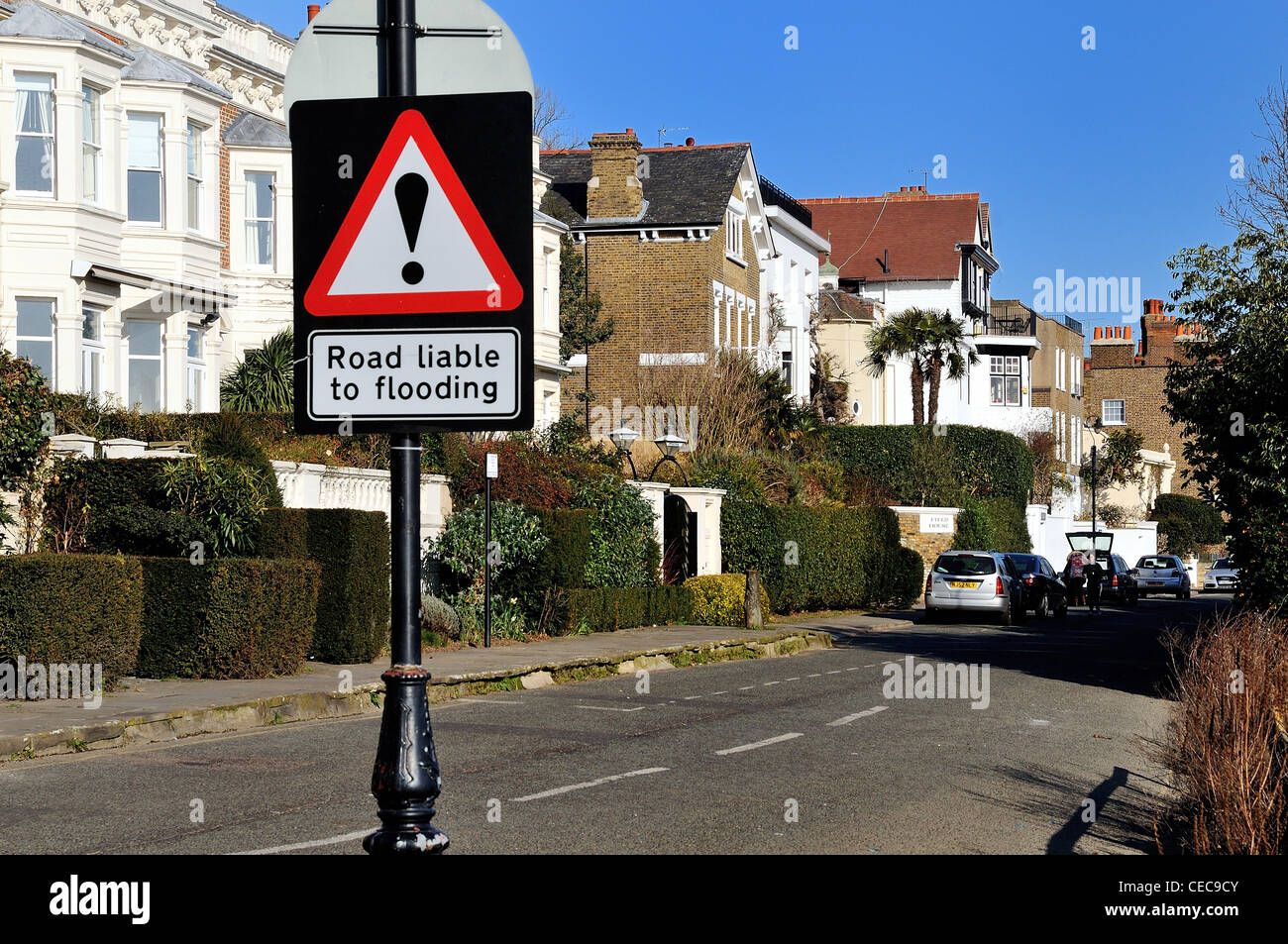 Riverfront maisons sur Chiswick Mall ,l'ouest de Londres Banque D'Images