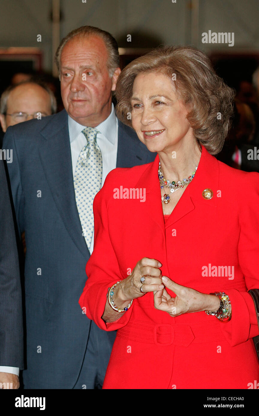 Le Roi Juan Carlos I et La Reine Sofia d'Espagne Banque D'Images