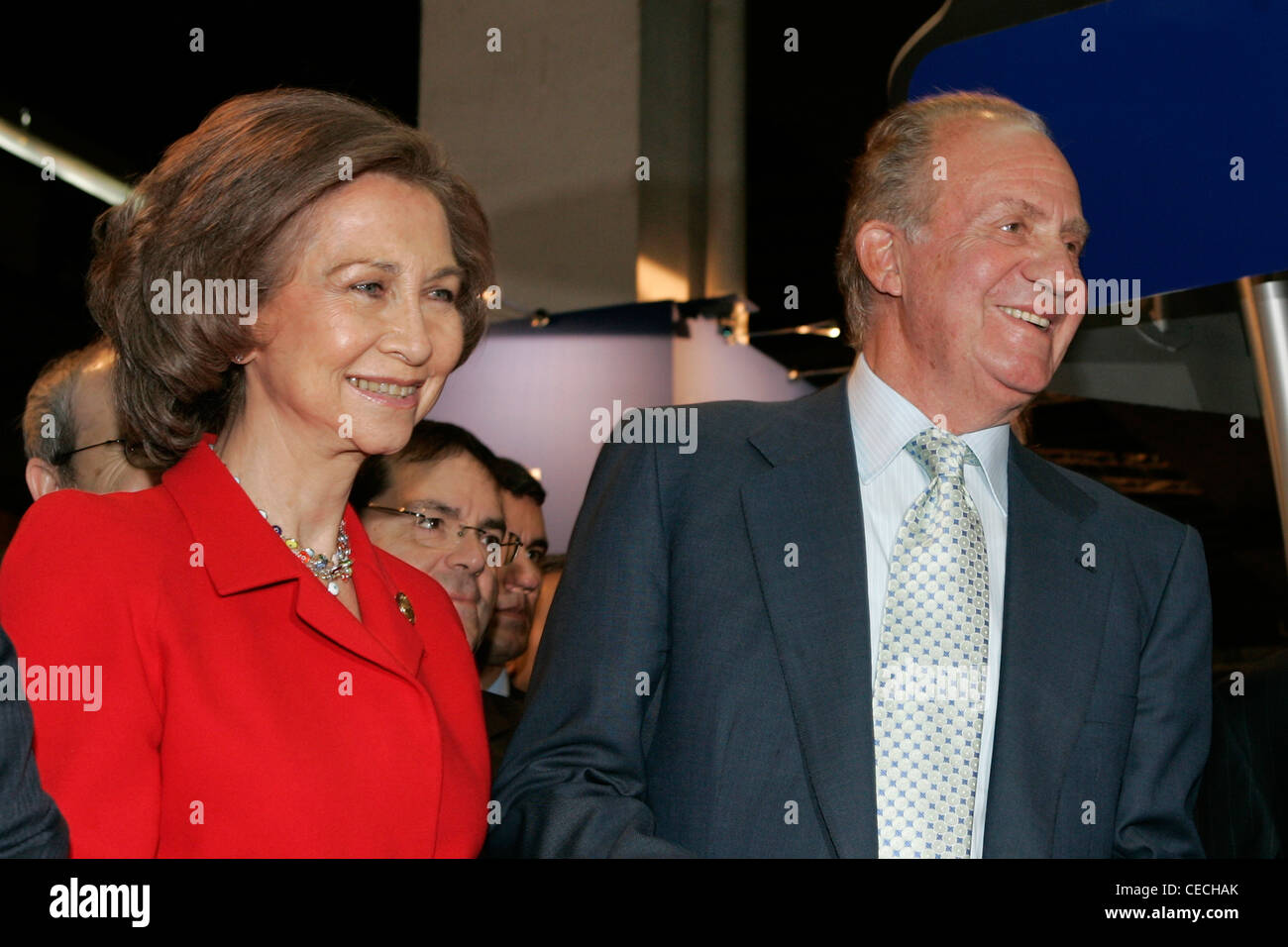 Le Roi Juan Carlos I et La Reine Sofia d'Espagne Banque D'Images