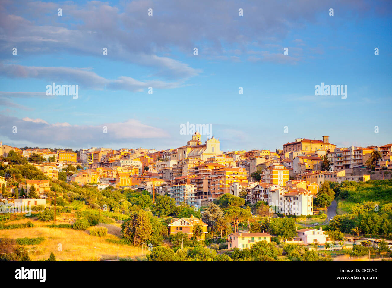 La ville de Saint-Marin, de Castelli Romani, Italie Banque D'Images