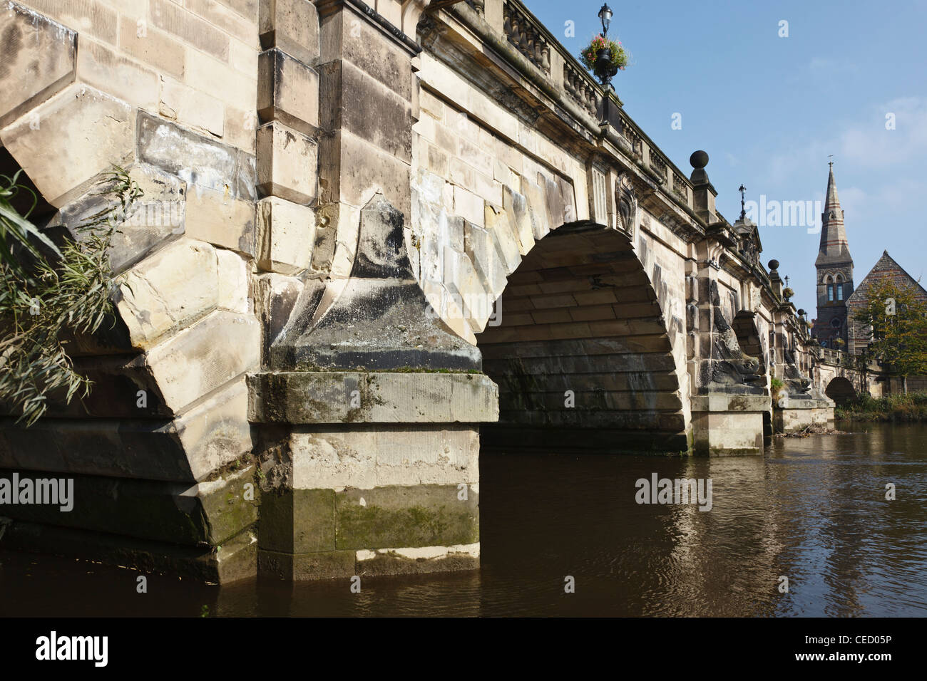 English Bridge, Shrewsbury, Shropshire, Angleterre Banque D'Images